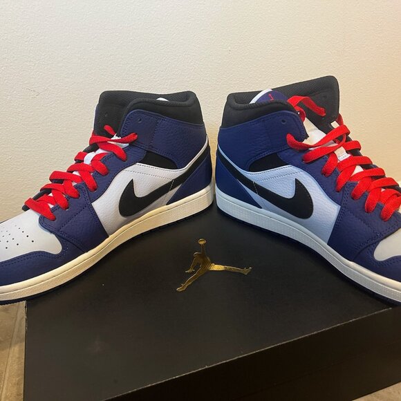 Air Jordan 1 Retro Mid SE \'Deep Royal Blue\' 2018 852542-400 Size 11.5 main image 4